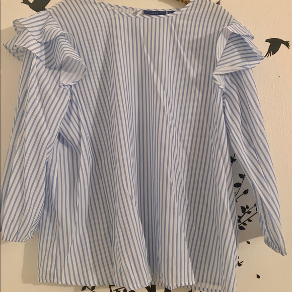 Striped Ruffle Blouse - Picture 2 of 4